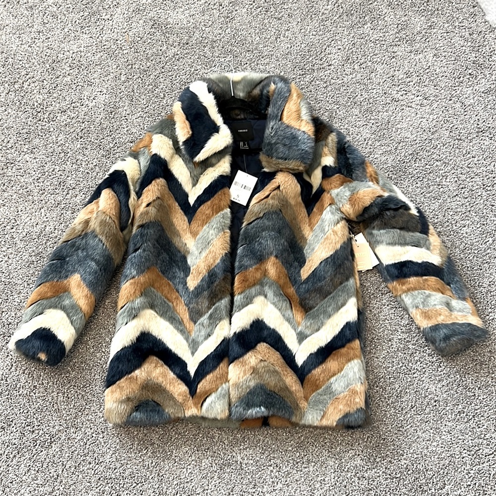 Forever21 Premium Label Faux Fur Lined Jacket